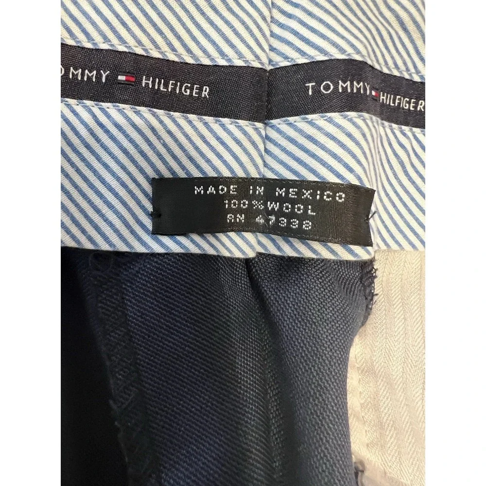Tommy‎ Hilfiger Men's Blue Wool Suit Suit Size 40R Pants 35x31